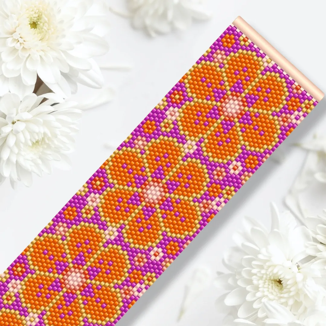 Vertical Peyote Pattern - Bracelet SEVENTIES
