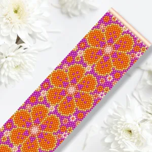 Vertical Peyote Pattern - Bracelet SEVENTIES