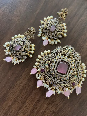 Victorian CZ Pendant set