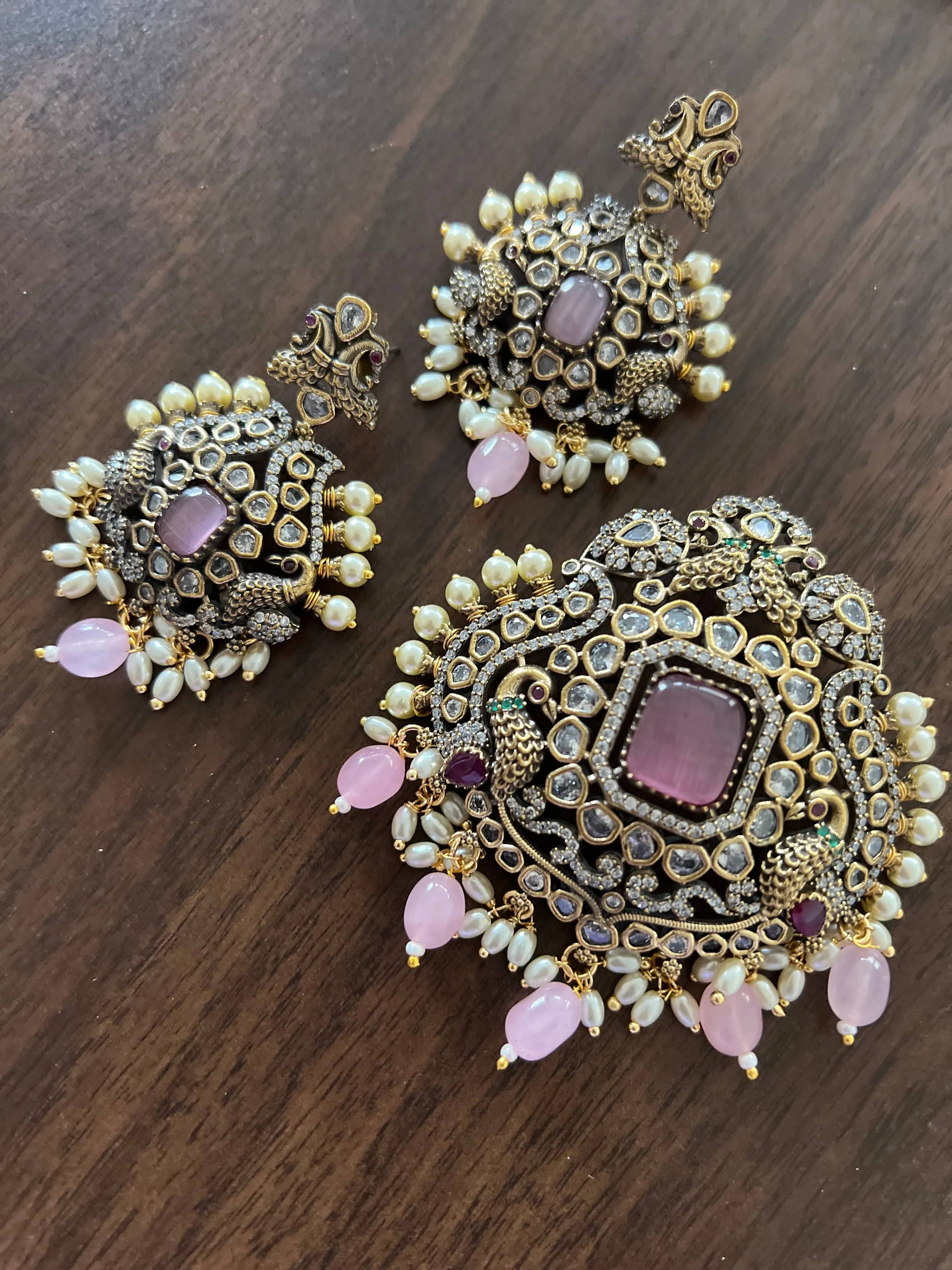 Victorian CZ Pendant set