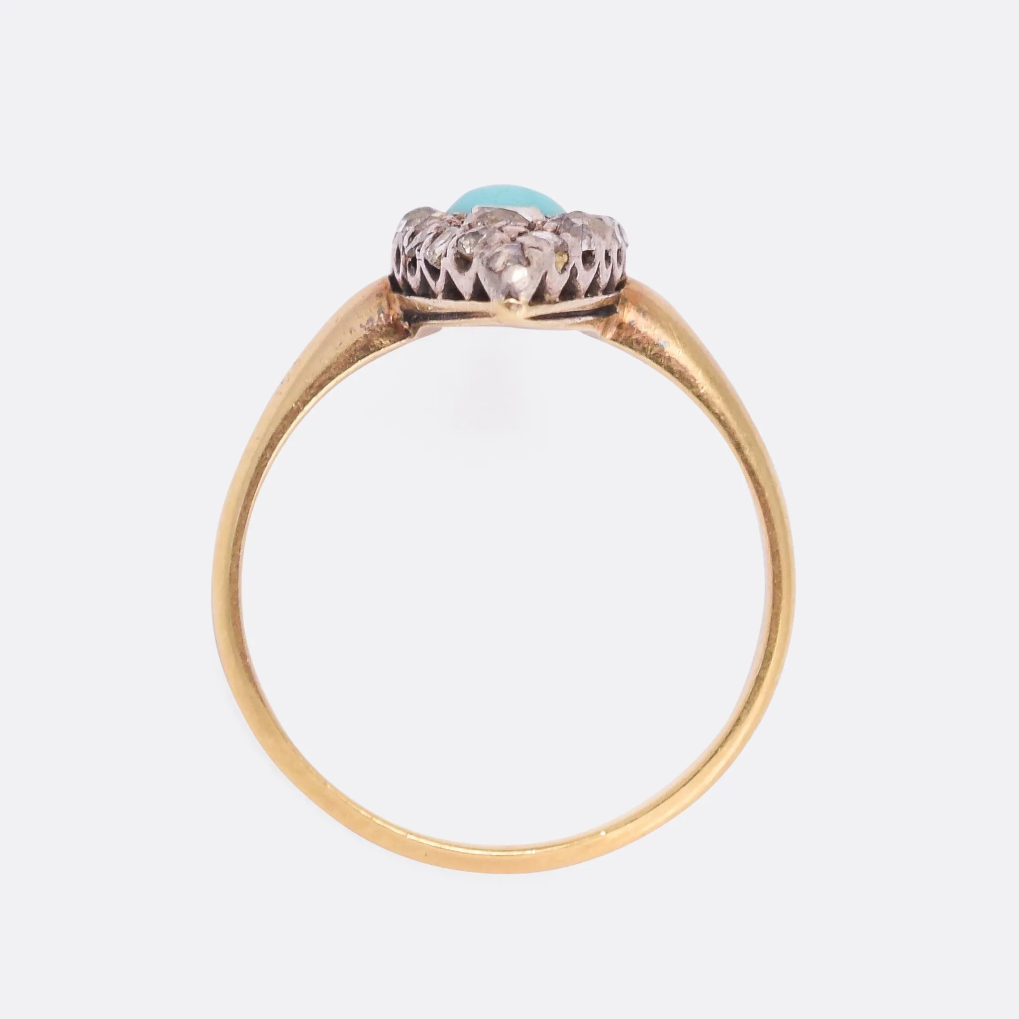 Victorian Turquoise & Diamond Marquise Ring