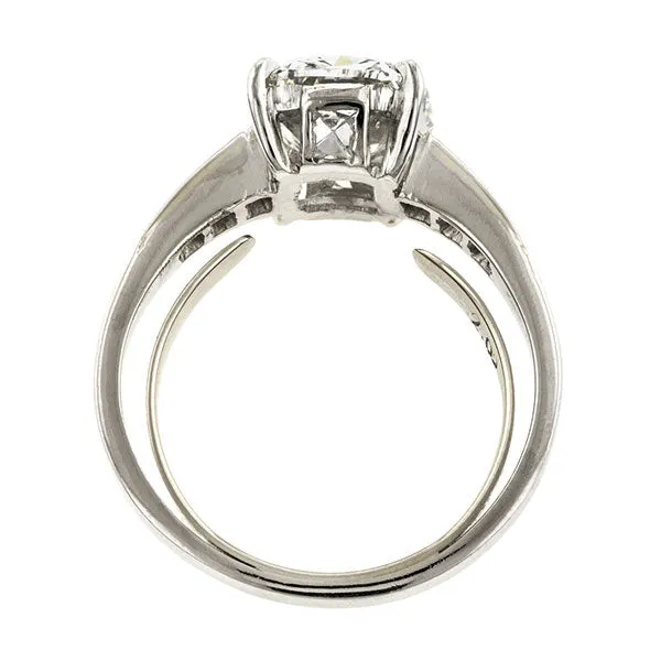 Vintage Engagement Ring, Cushion 2.02ct