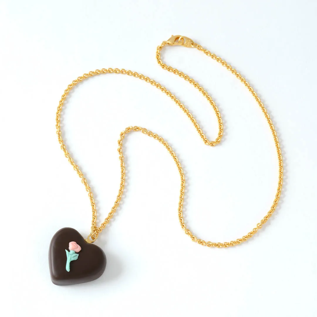 Vintage Rose Chocolat Necklace【Japan Jewelry】