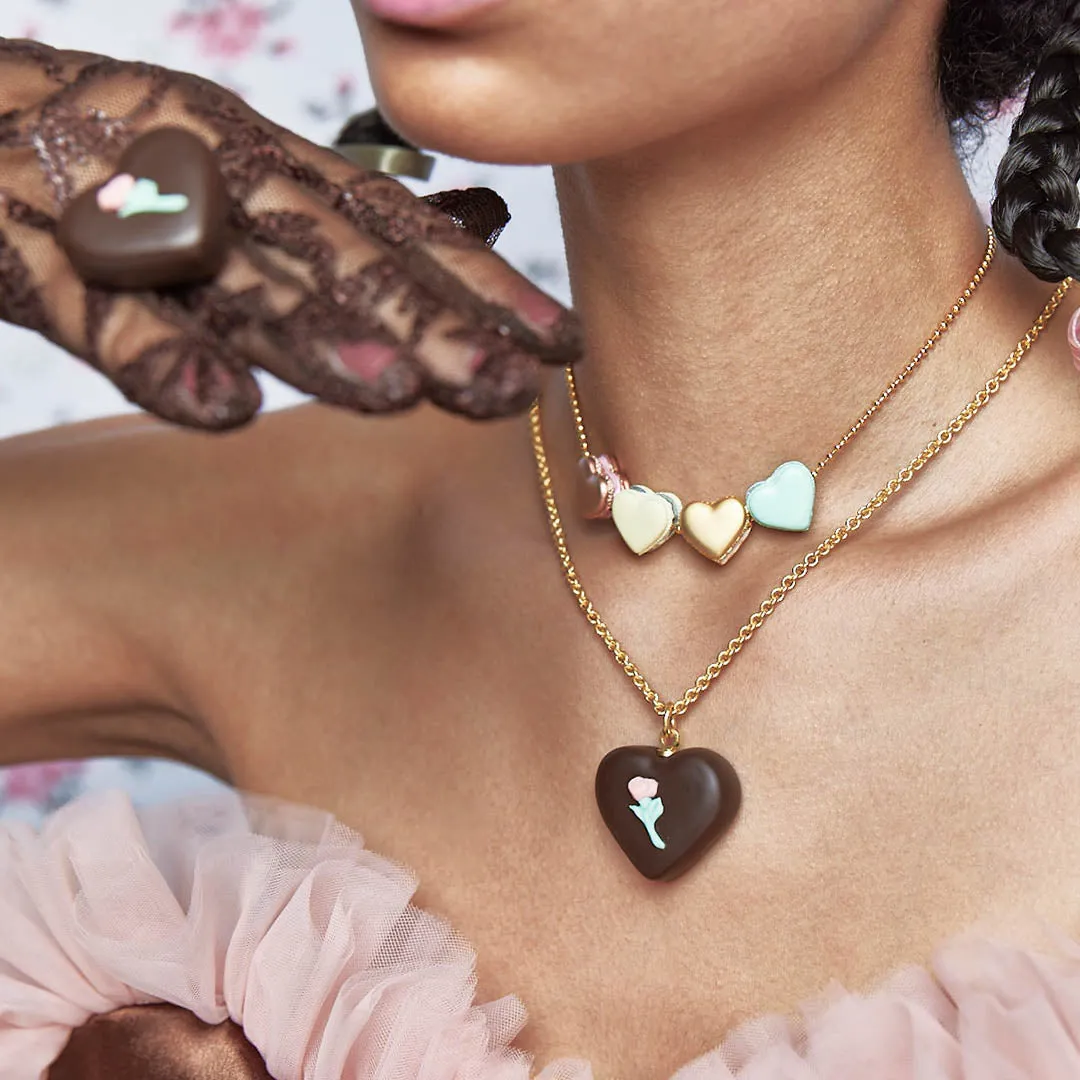 Vintage Rose Chocolat Necklace【Japan Jewelry】