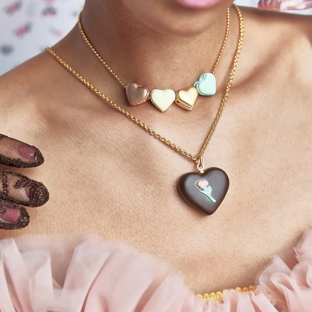 Vintage Rose Chocolat Necklace【Japan Jewelry】