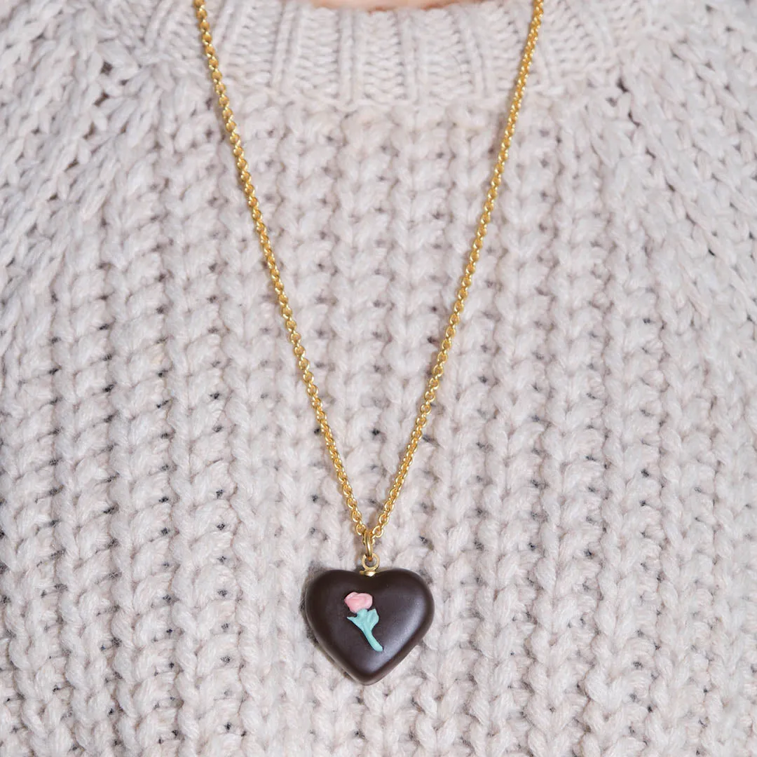Vintage Rose Chocolat Necklace【Japan Jewelry】