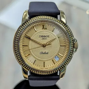 Vintage TISSOT Ballade Watch Date Indicator Coin Edge Bezel Wristwatch - C277/377W