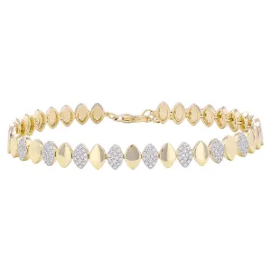 VIOLA OVAL PATTERN DIAMOND BRACELET