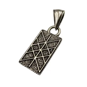 Web of Wyrd silver pendant
