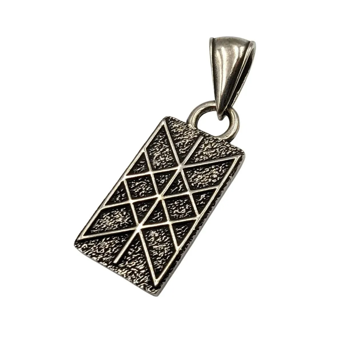 Web of Wyrd silver pendant
