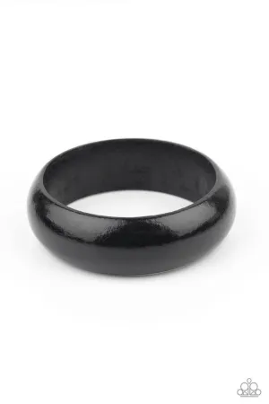 Whimsically Woodsy Black Paparazzi Bracelet