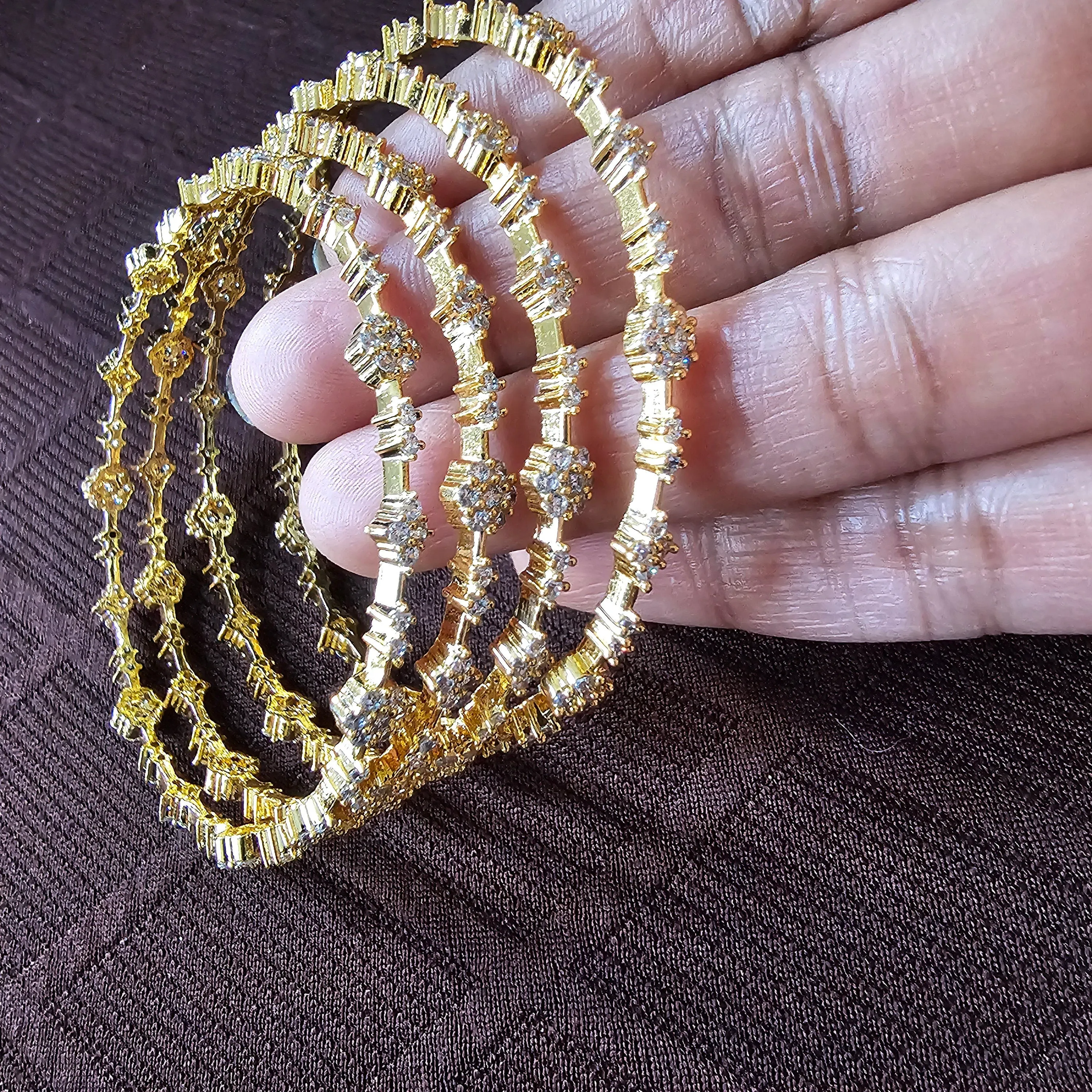 white Bangles Set