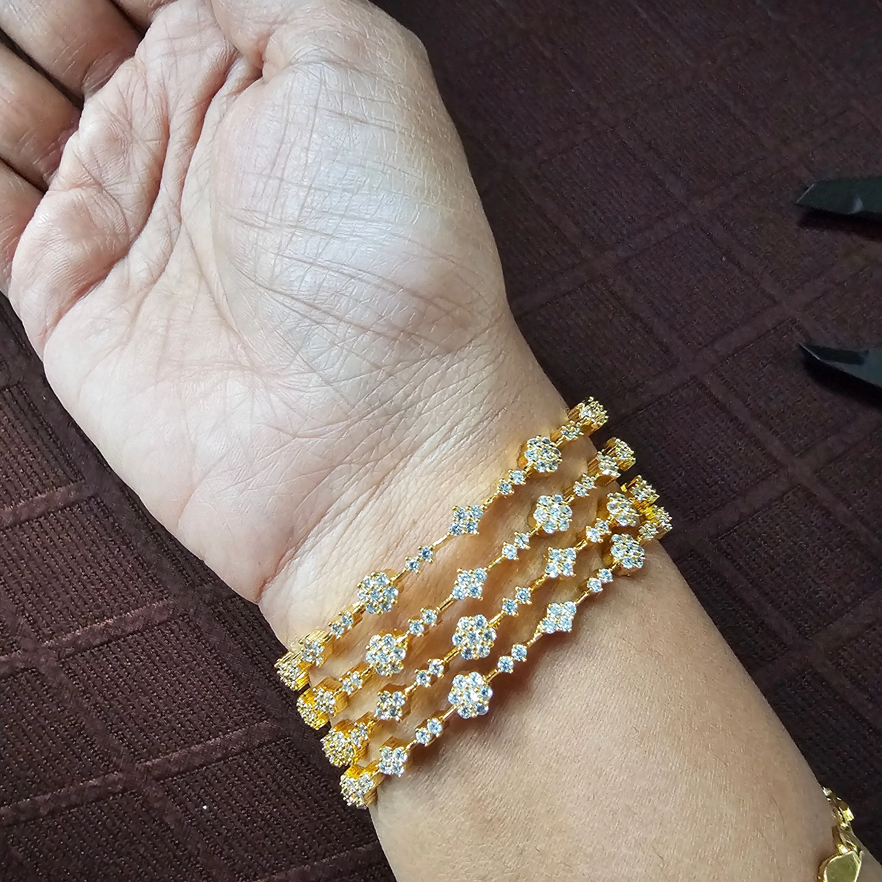 white Bangles Set