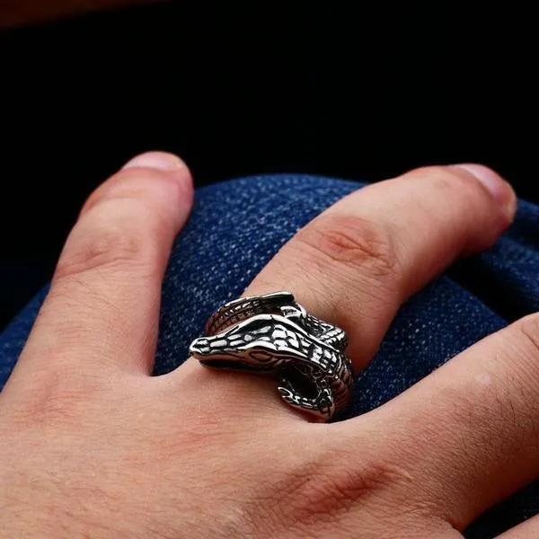 Wrap-Around Crocodile Ring