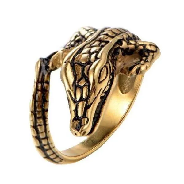 Wrap-Around Crocodile Ring