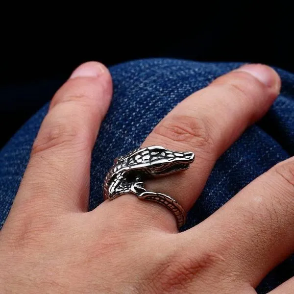 Wrap-Around Crocodile Ring