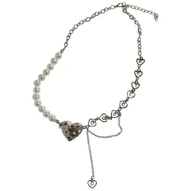 Y2K Aesthetic Pearl Necklace for Creative Outfit Styling