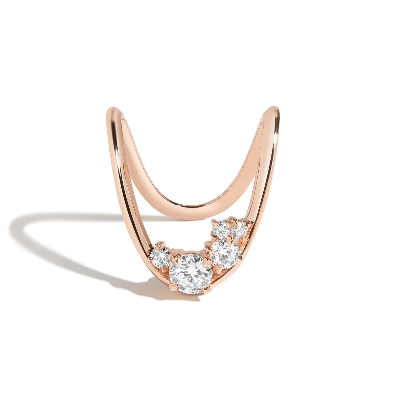 Zaha Cluster Deep Curve Ring