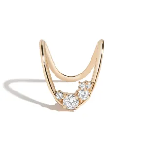 Zaha Cluster Deep Curve Ring