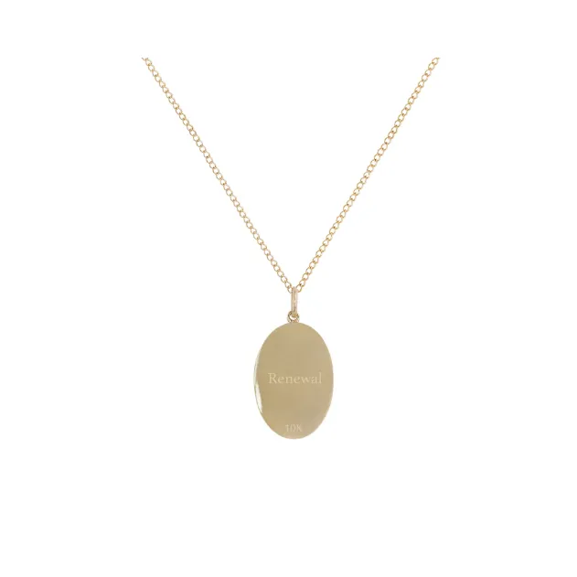 Zahava Heirlooms Diamond Halo Protea Medium Token Necklace