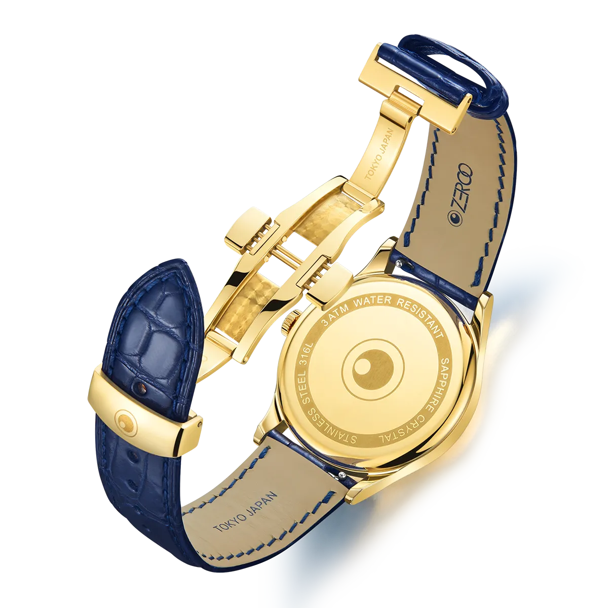 ZEROO C1 CLASSIC MOON PHASEQUARTZ WATCH FOR GENTS - ZC001GBL
