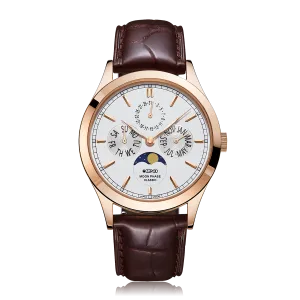 ZEROO C1 CLASSIC MOON PHASEQUARTZ WATCH FOR GENTS - ZC001RWH